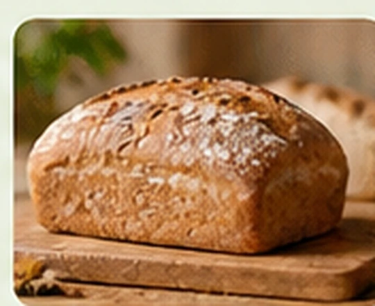 Freshly baked bread loaf